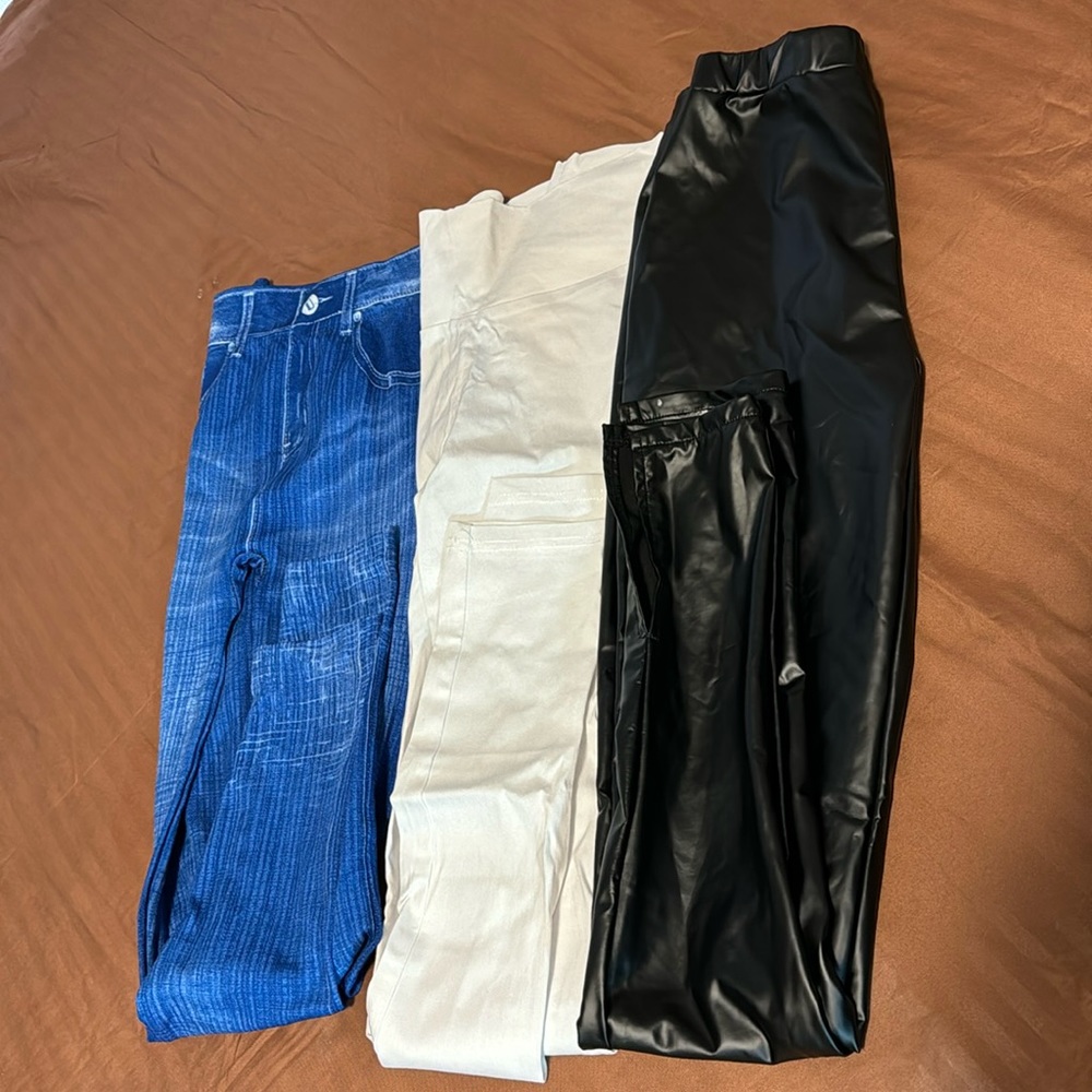 3 for $25 Assorted small-sized pants, stretchable, high waisted leggings